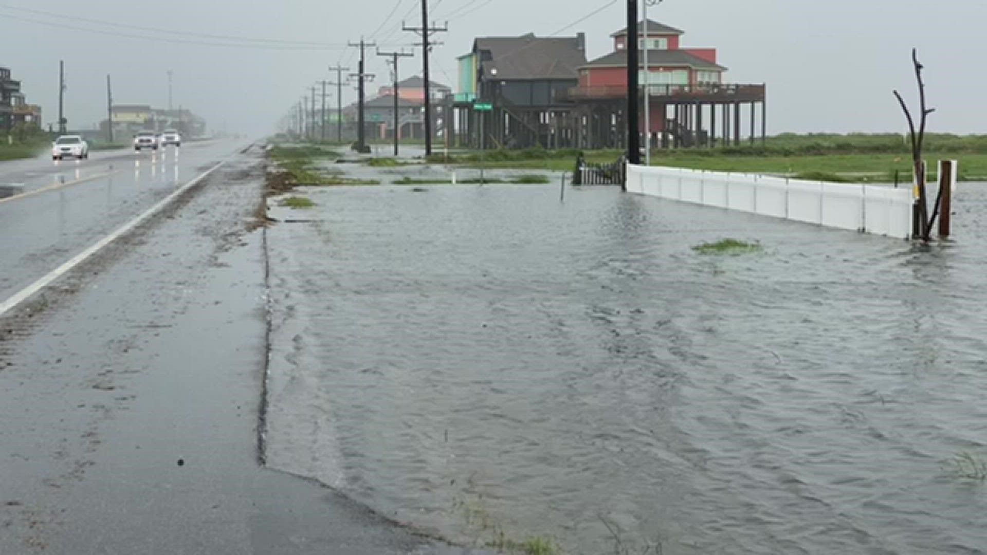 Nicholas made landfall as a Category 1 hurricane but has since weakened into a tropical storm.