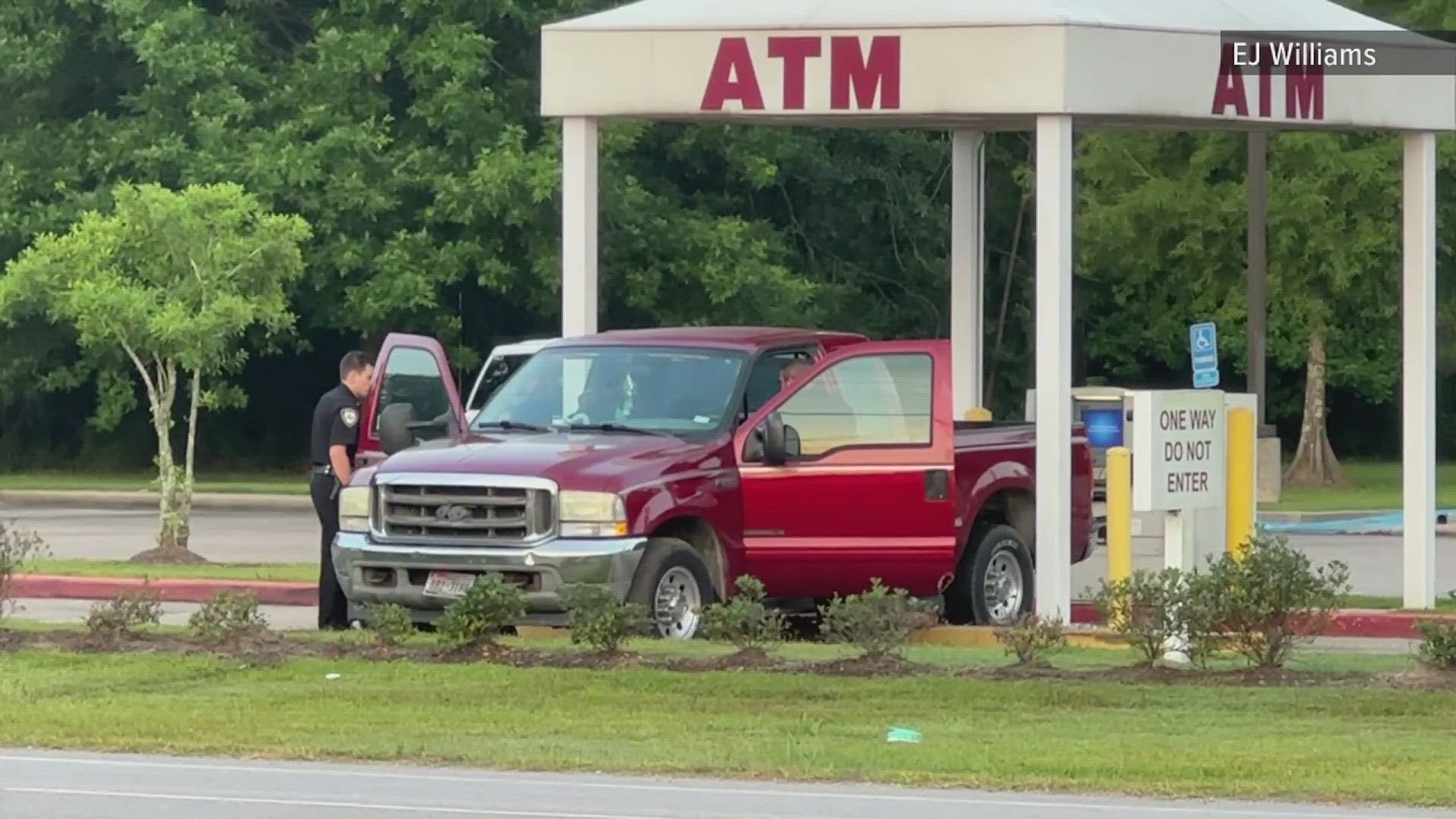 Police in Orange are investigating after someone attempted to break in to an ATM Thursday morning.