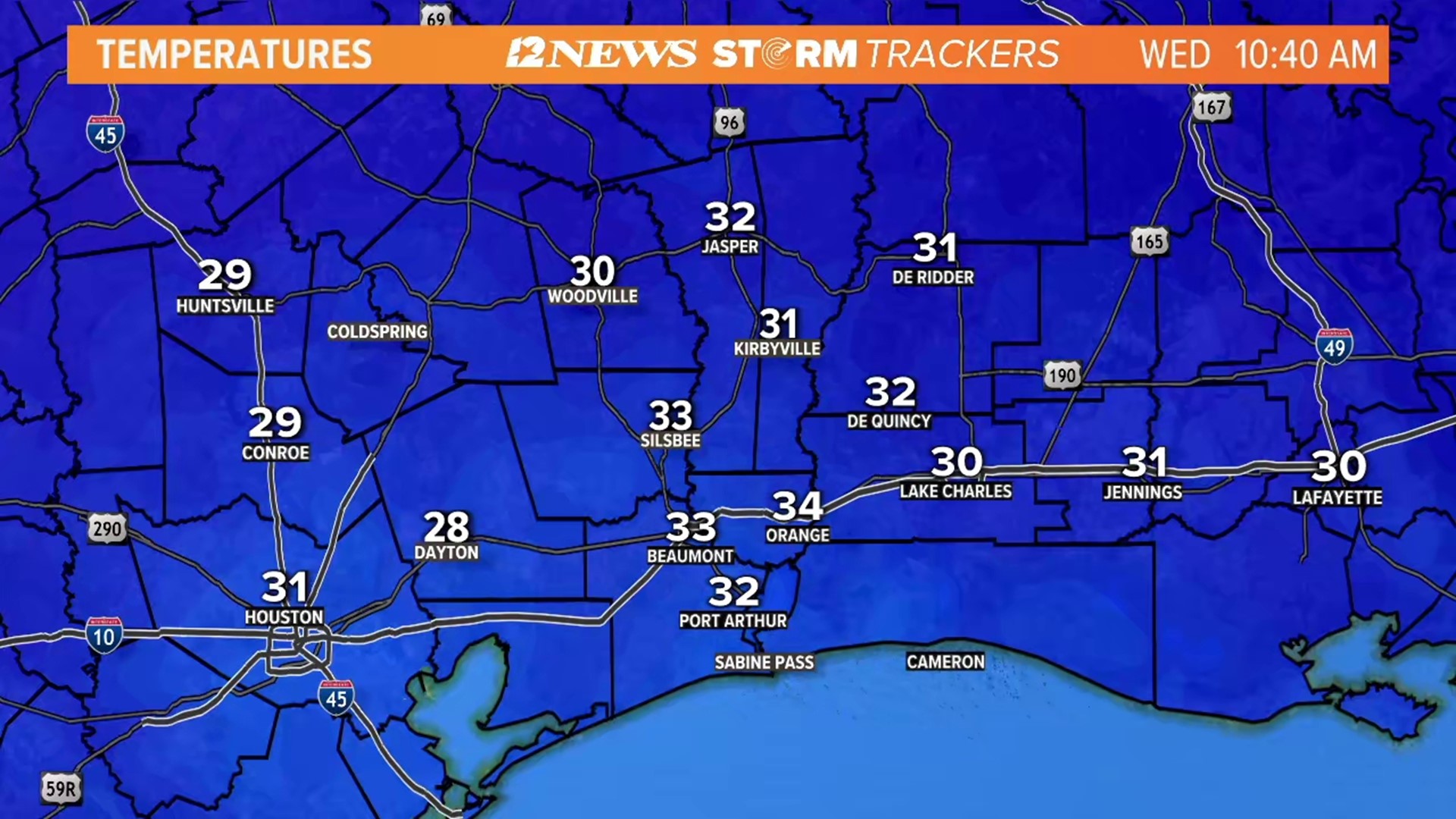 Arctic cold front hits SE Texas this week | 12newsnow.com