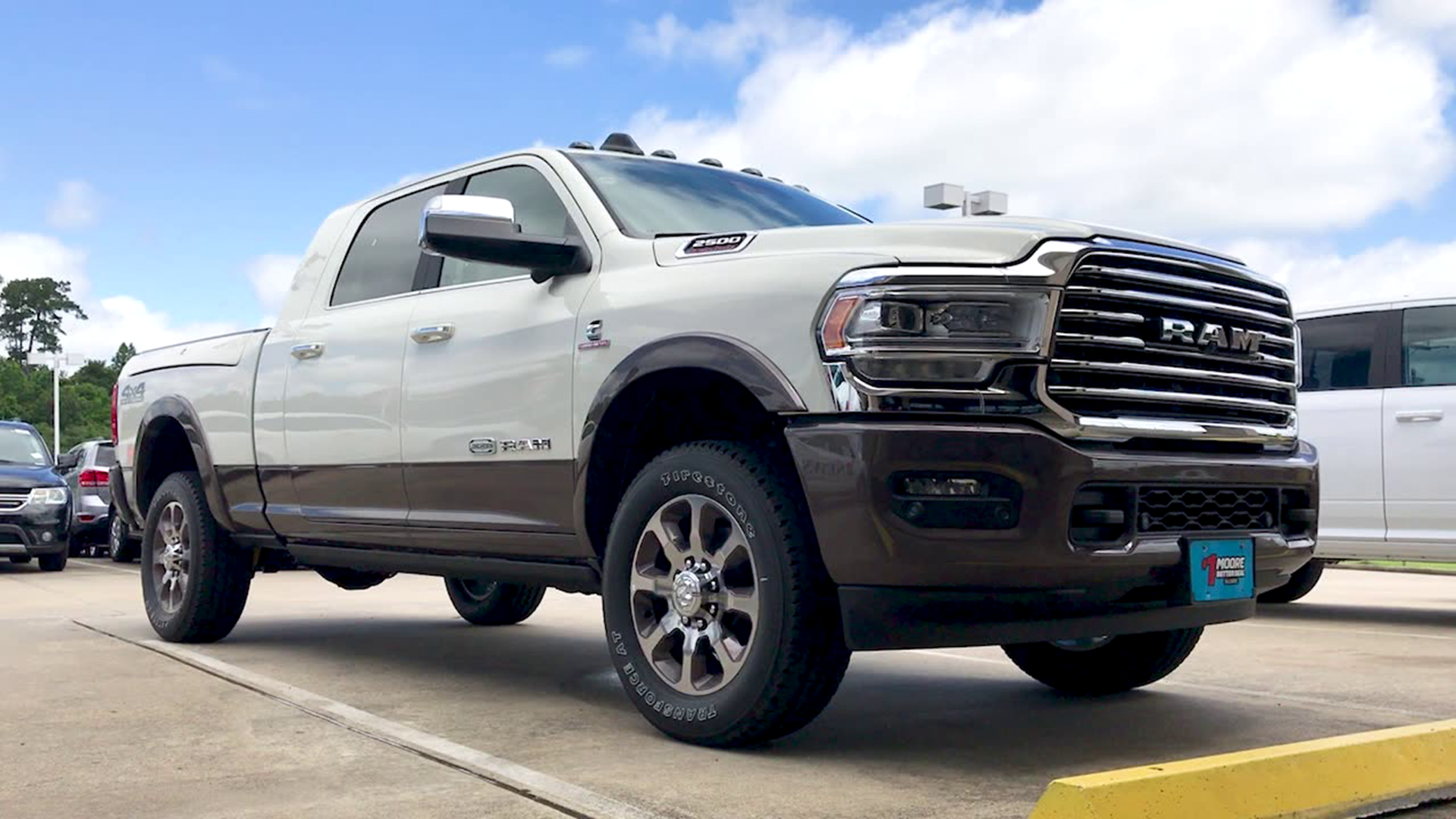 Today we took a 2019 RAM 2500 Laramie Longhorn Edition 4x4 pickup out for a spin. Call Moore Chrysler Dodge Jeep Ram in Silsbee at (409) 385-3796 or visit them at http://1MooreCDJR.com to get yours!