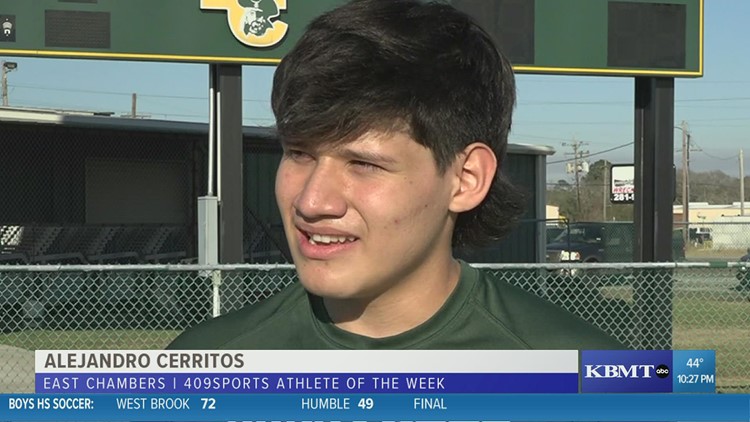 East Chambers' Alejandro Cerritos is the 409Sports Athlete of The Week!