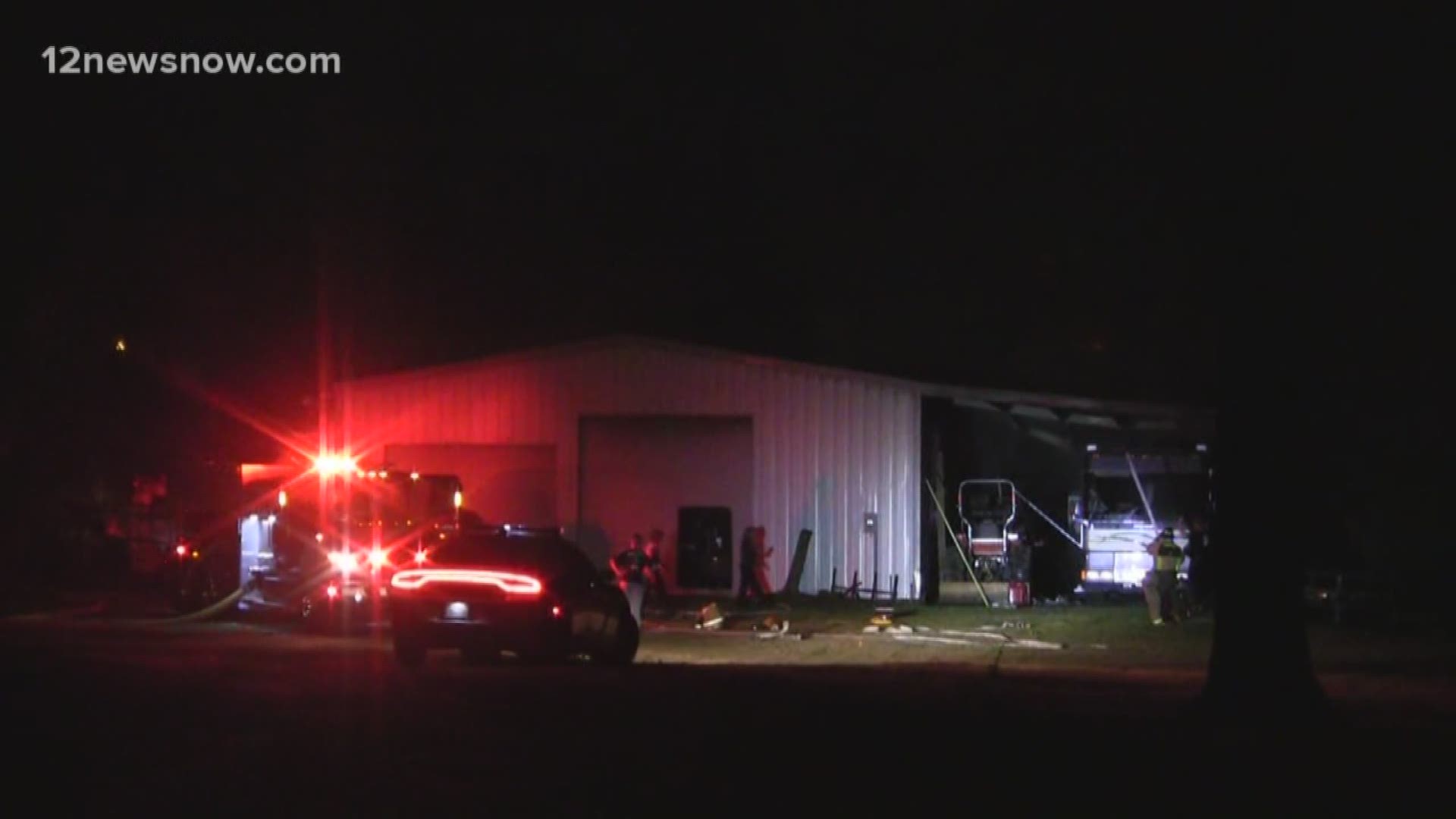 Firefighters were called to I10 and Claiborne Street in Vidor around 8 p.m. Monday.