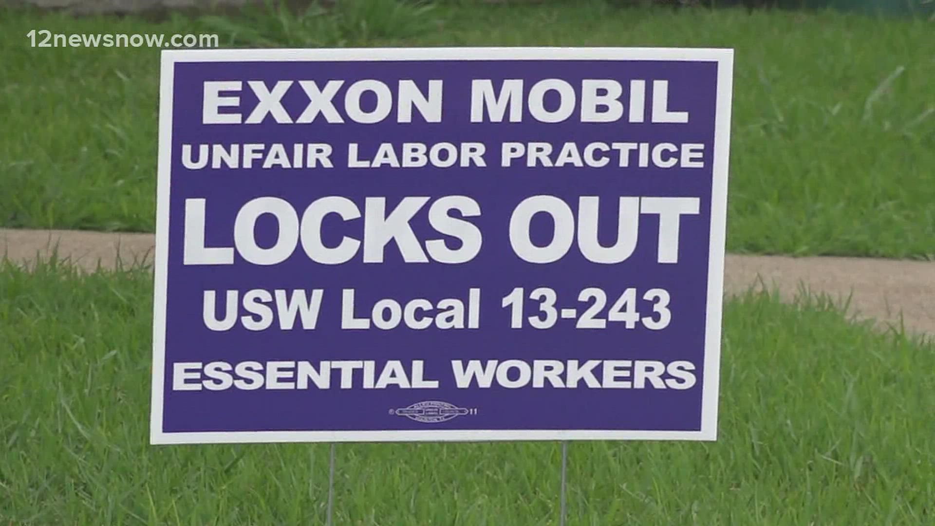 ExxonMobil sat down with United Steelworkers union leaders to discuss a new proposal to end the union lockout on Tuesday.