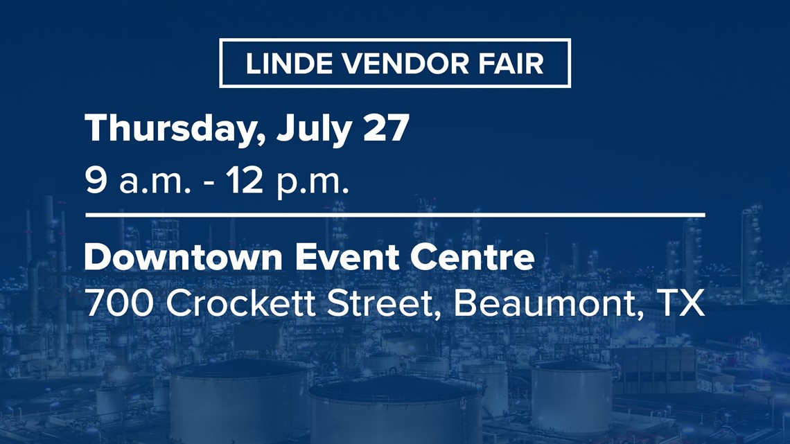 Linde hosting vendor contractor fair in Beaumont 12newsnow