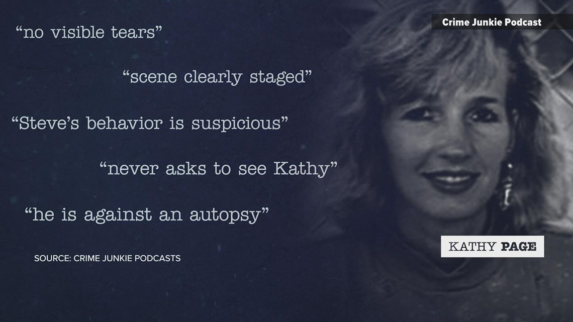 Kathy Page s 30 year old cold case featured on popular true crime podcast Crime Junkie