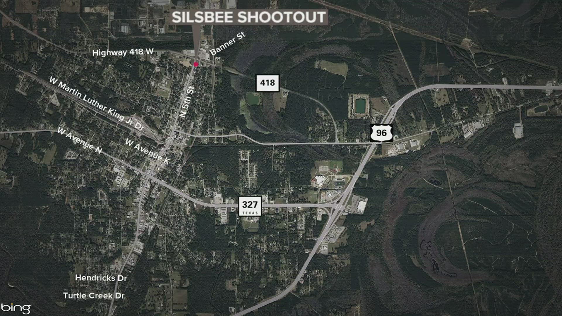 The shootout happened on the north end of the city less than a quarter mile north of the Silsbee Police station.