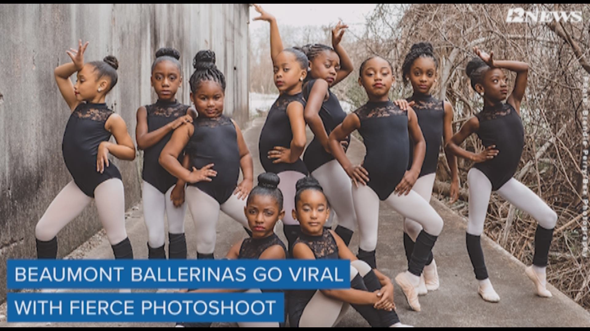 A group of tiny dancers from Southeast Texas is getting attention from around the world after their recent photoshoot went viral on Facebook.