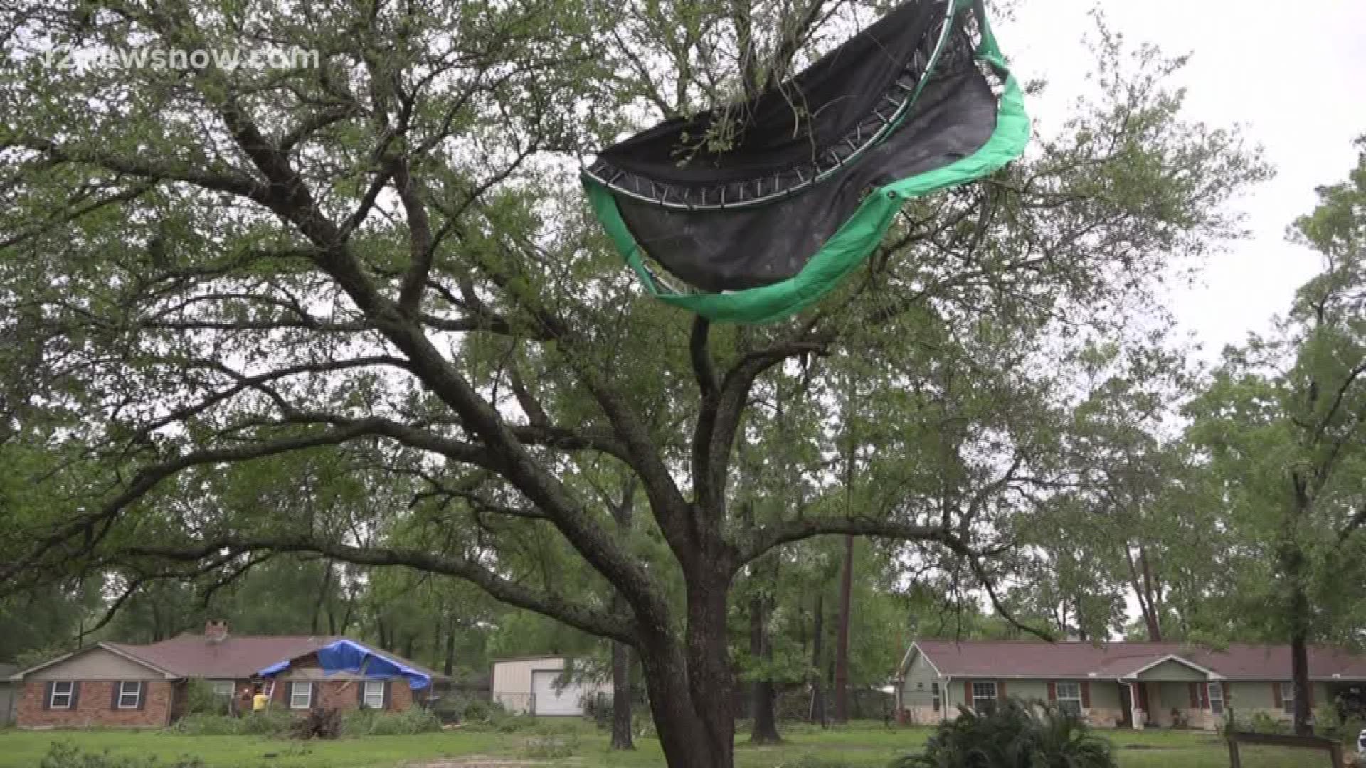 Severe Thunderstorms swept through Southeast Texas causing major damage throughout the area.