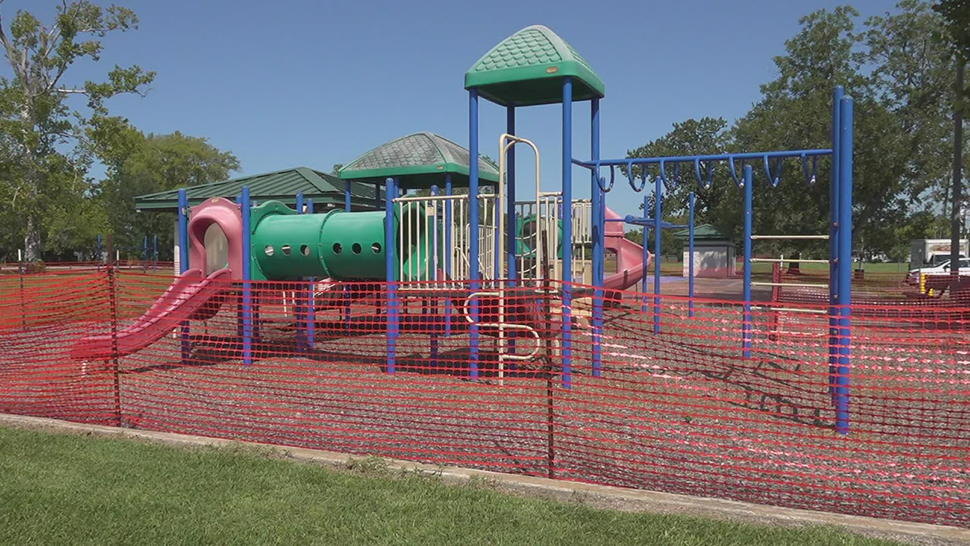 Residents said the park’s conditions were unsafe for kids due to its rusty equipment, exposed wood and moldy splash pads.