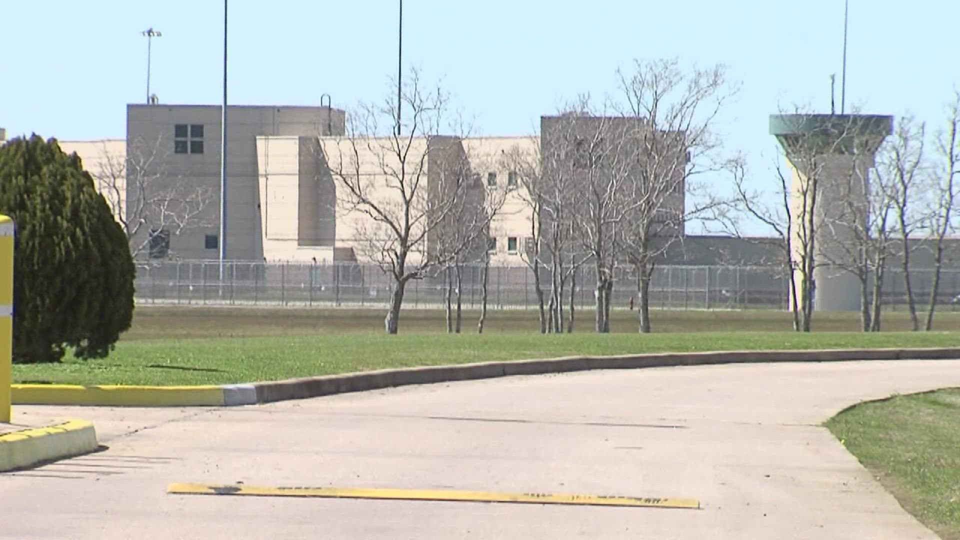 One of two inmates involved in the fight was taken to a Southeast Texas hospital for treatment.
