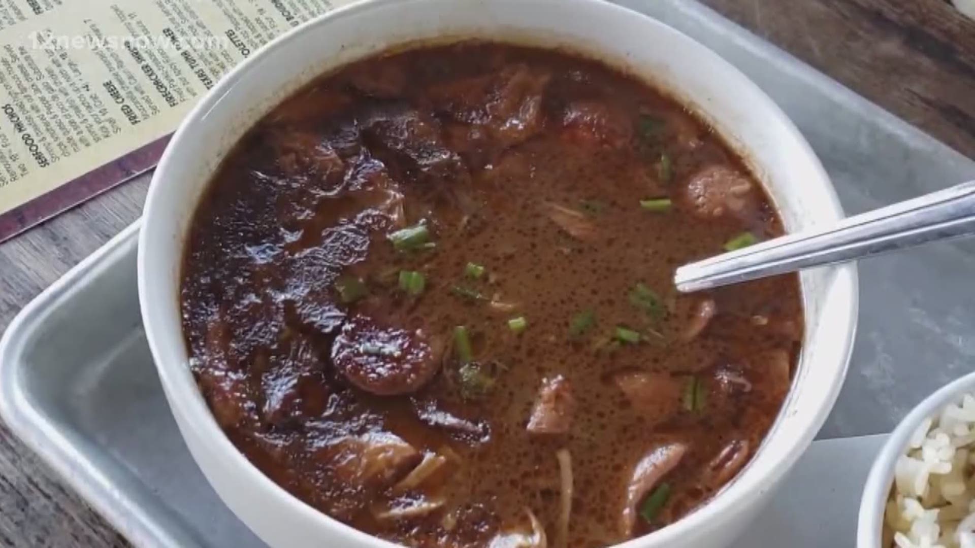 Stop by the Wheelhouse today and warm up with delicious chicken and sausage gumbo!