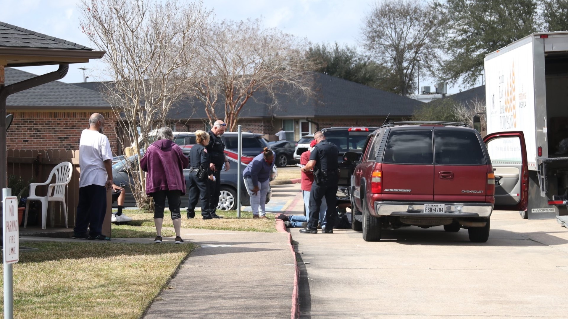 Police were called to the Crystal Creek Apartment complex on Wednesday afternoon.