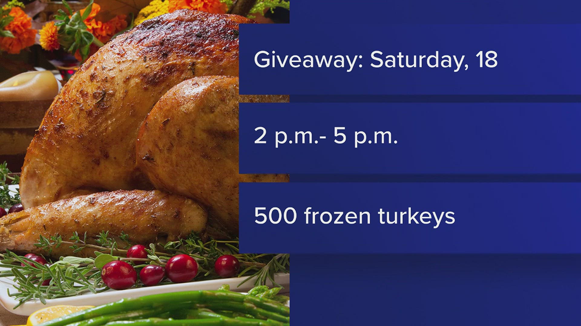 Redemption Church, located at 601 Park St., is holding its 5th Annual Turkey Day Giveaway on Saturday, Nov. 18, 2023 from 2 p.m. to 5 p.m.