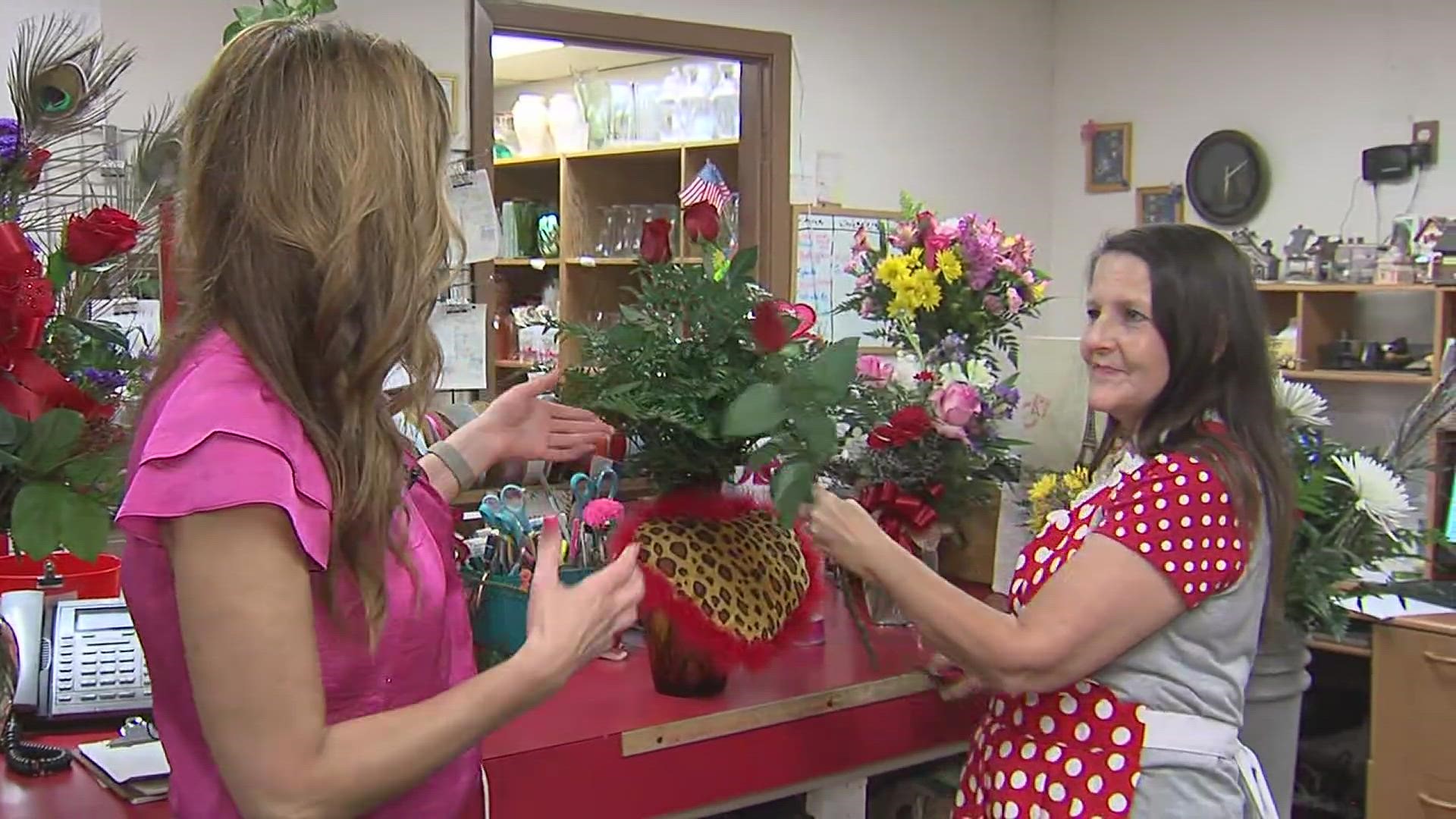 Valentine's Day is next week and Tracy is in Vidor getting tips on the perfect Valentine's floral display.