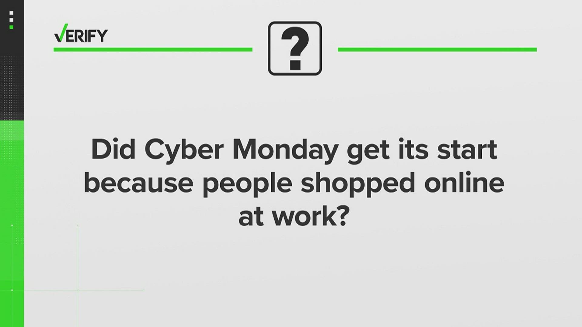 Some websites Cyber Monday was inspired by office workers not exactly working.