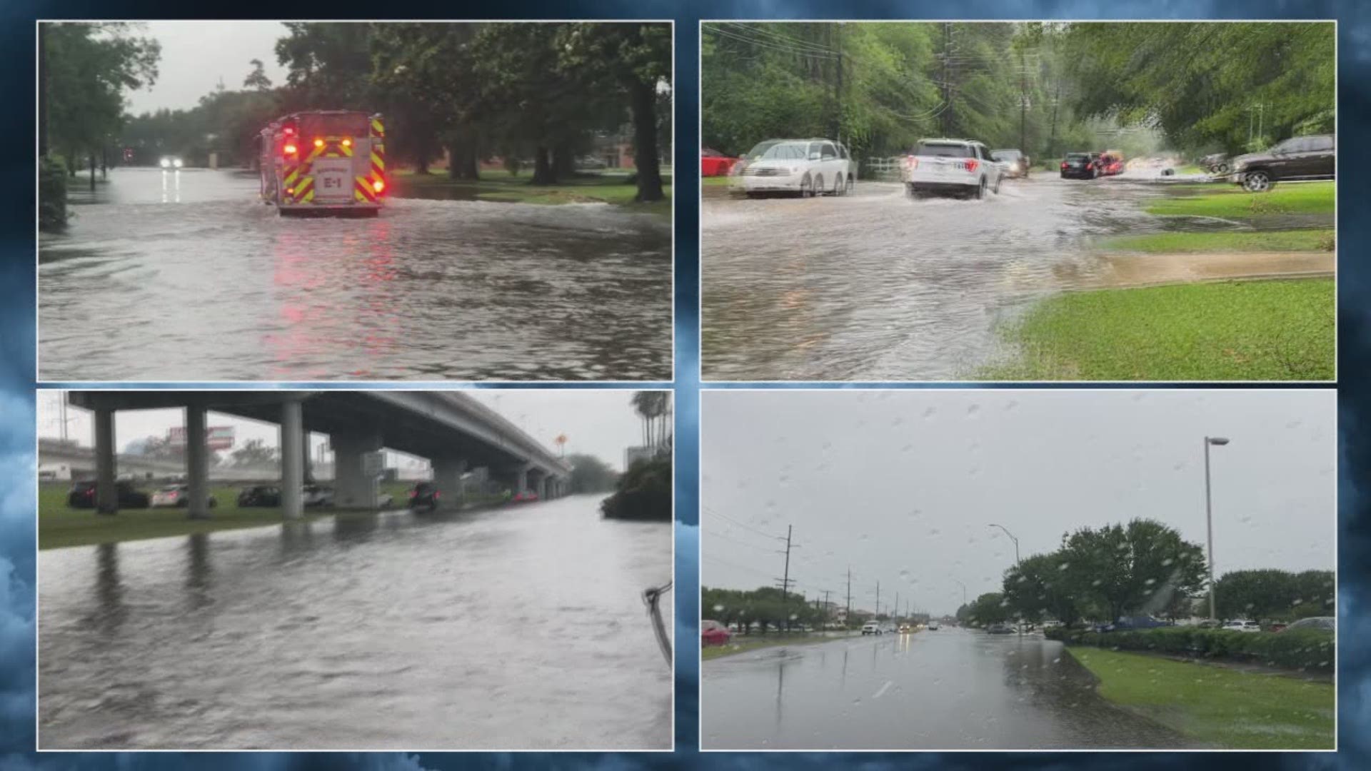 Streets across Beaumont were underwater Thursday afternoon