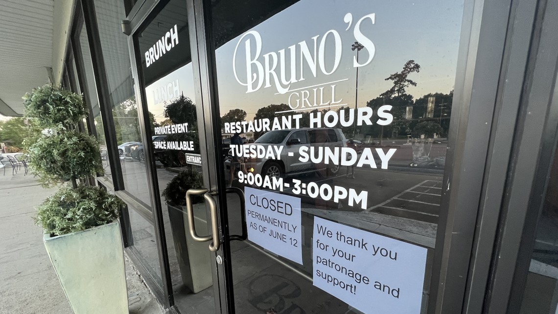 Bruno s Grill in Beaumont shuts down permanently due to extremely difficult circumstances