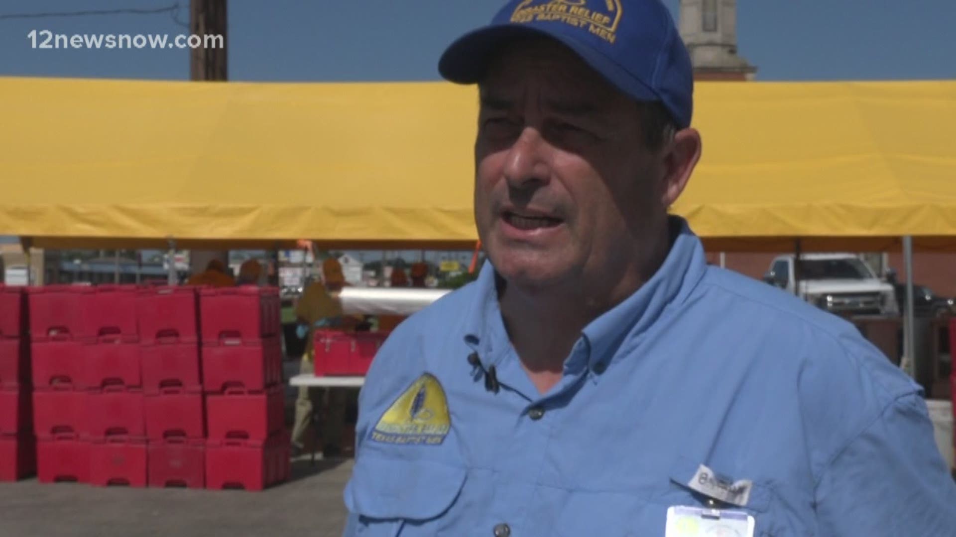 Texas Baptist Men will be in Nederland again on Wednesday cooking meals for Imelda victims.