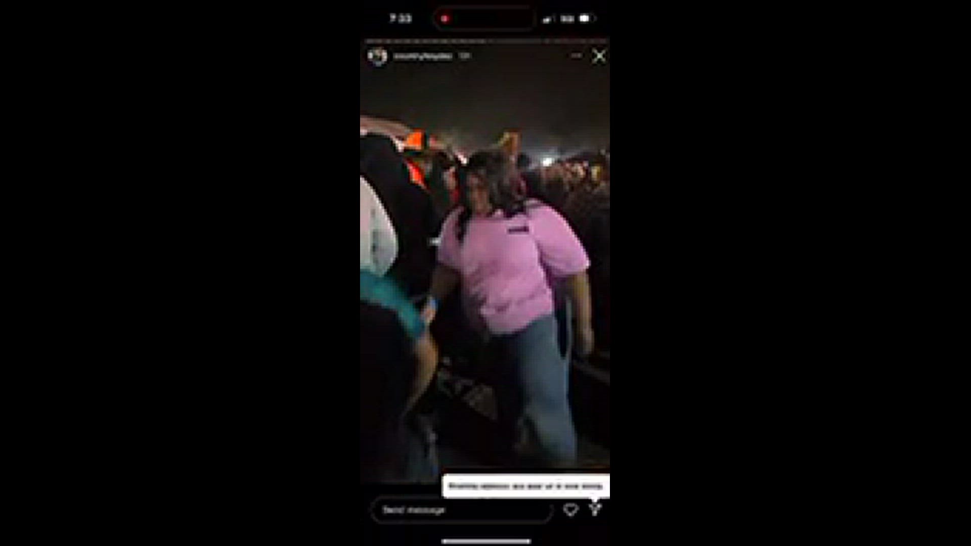 A video obtained from social media shows two men arguing and shoving one another in front of a food truck at Laday Arena the same night a Houston man was killed.