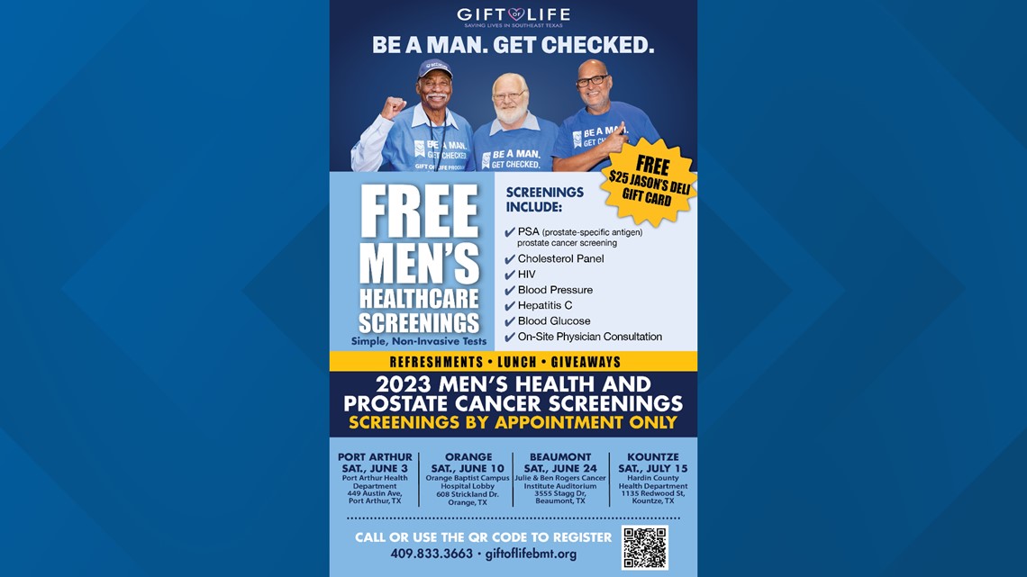 Gift of Life offering free screenings during Men s Health Month