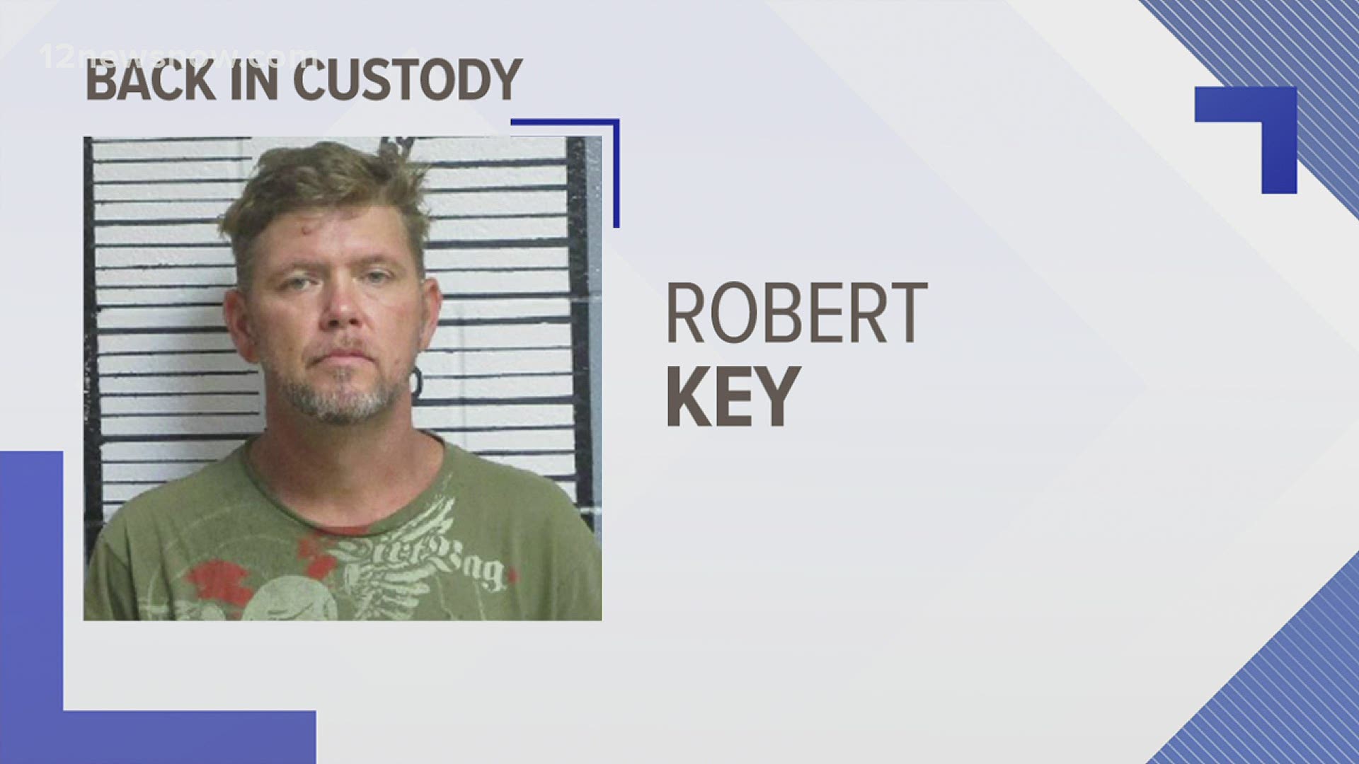 Robert Key was arrested in Angelina County