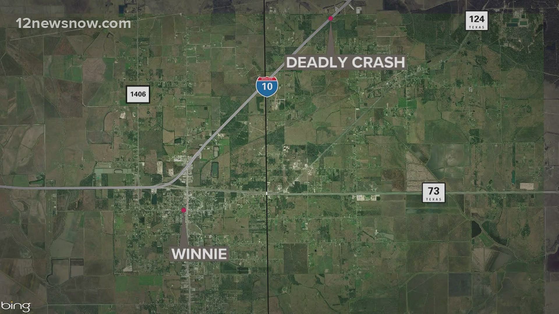 The Texas Department of Public Safety is investigating a deadly auto-pedestrian crash on Interstate 10 at the Jefferson County/Chambers County line.