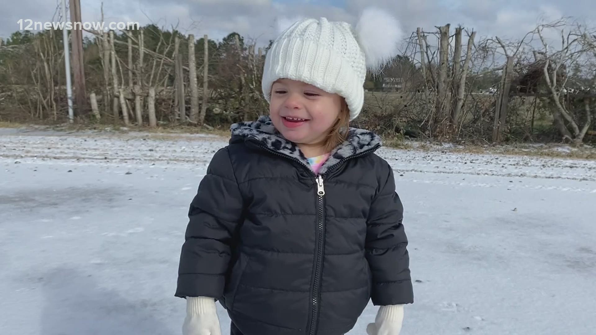 Fun photos and videos of kids, pups and even a few adults enjoying the snow during the winter storm