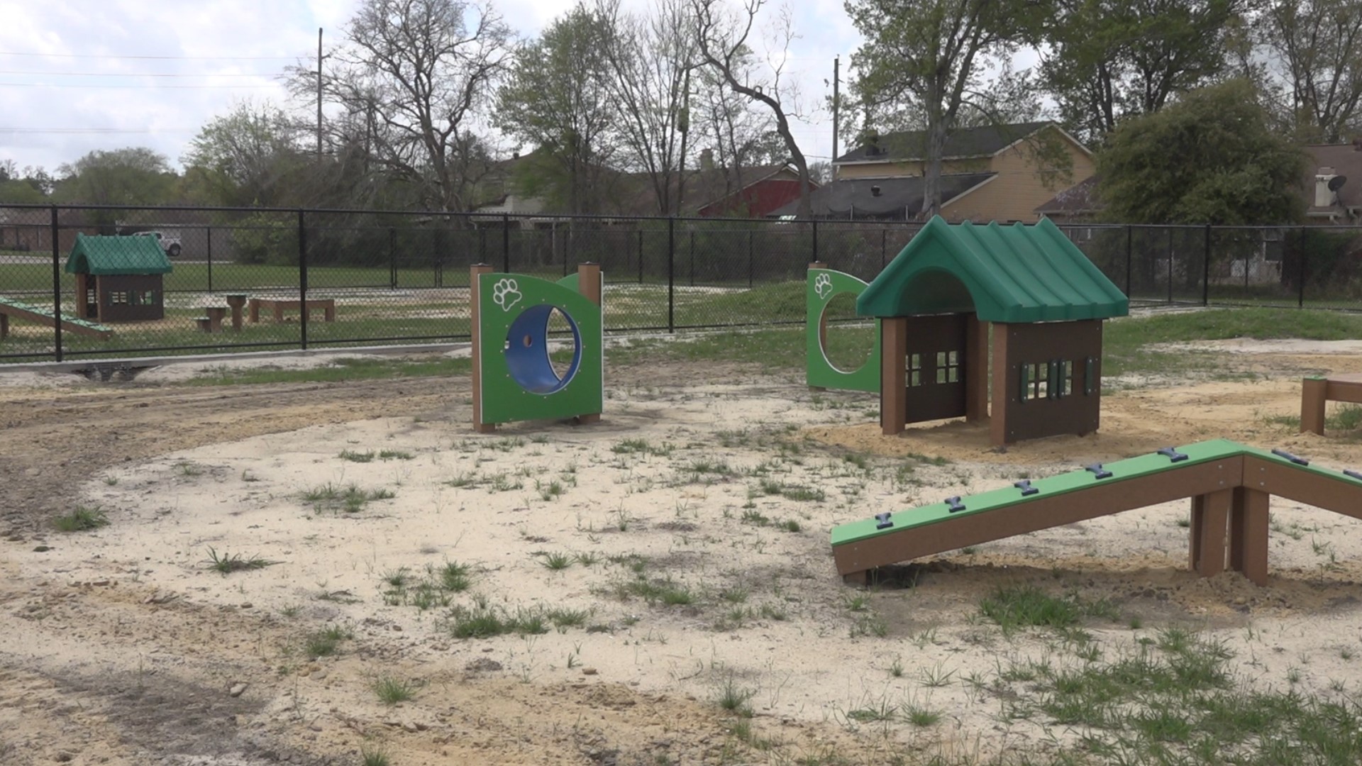 The new dog park offers a perfect place for pets and people to mix and mingle