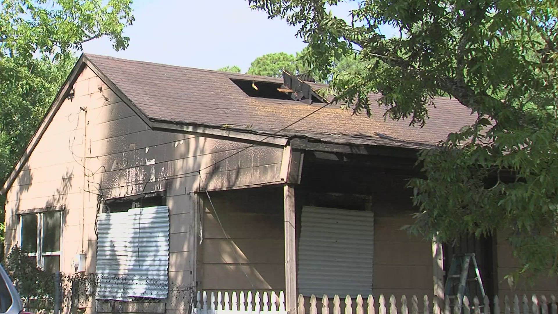 Firefighters were unable to determine if the wood frame house had working smoke detectors.