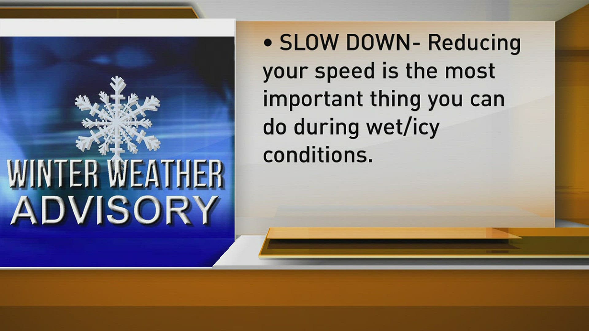 These are some tips for icy road conditions