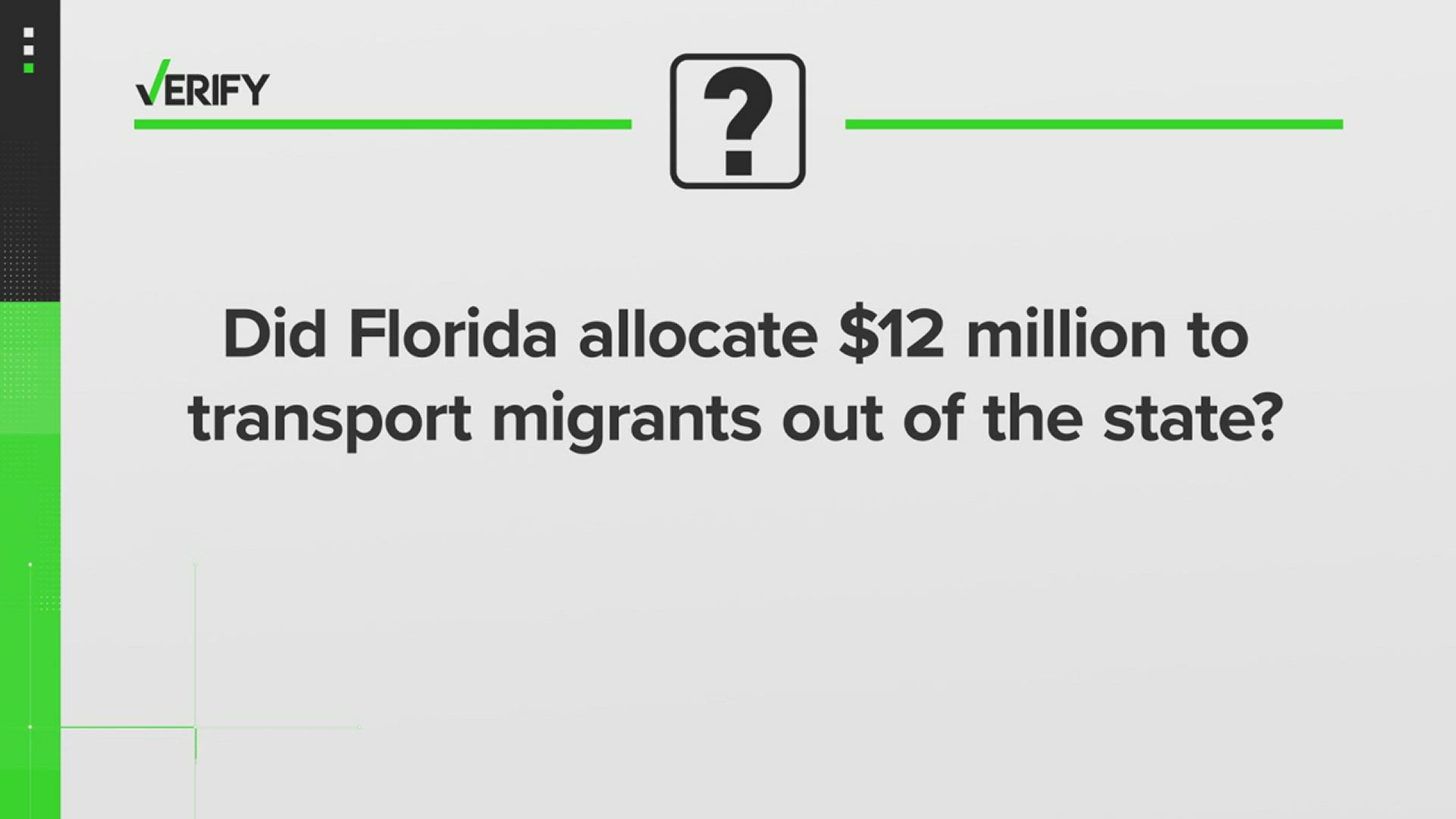 Florida’s Freedom First Budget included $12 million for a program to “transport unauthorized aliens” out of the state, including locations such as Martha’s Vineyard.