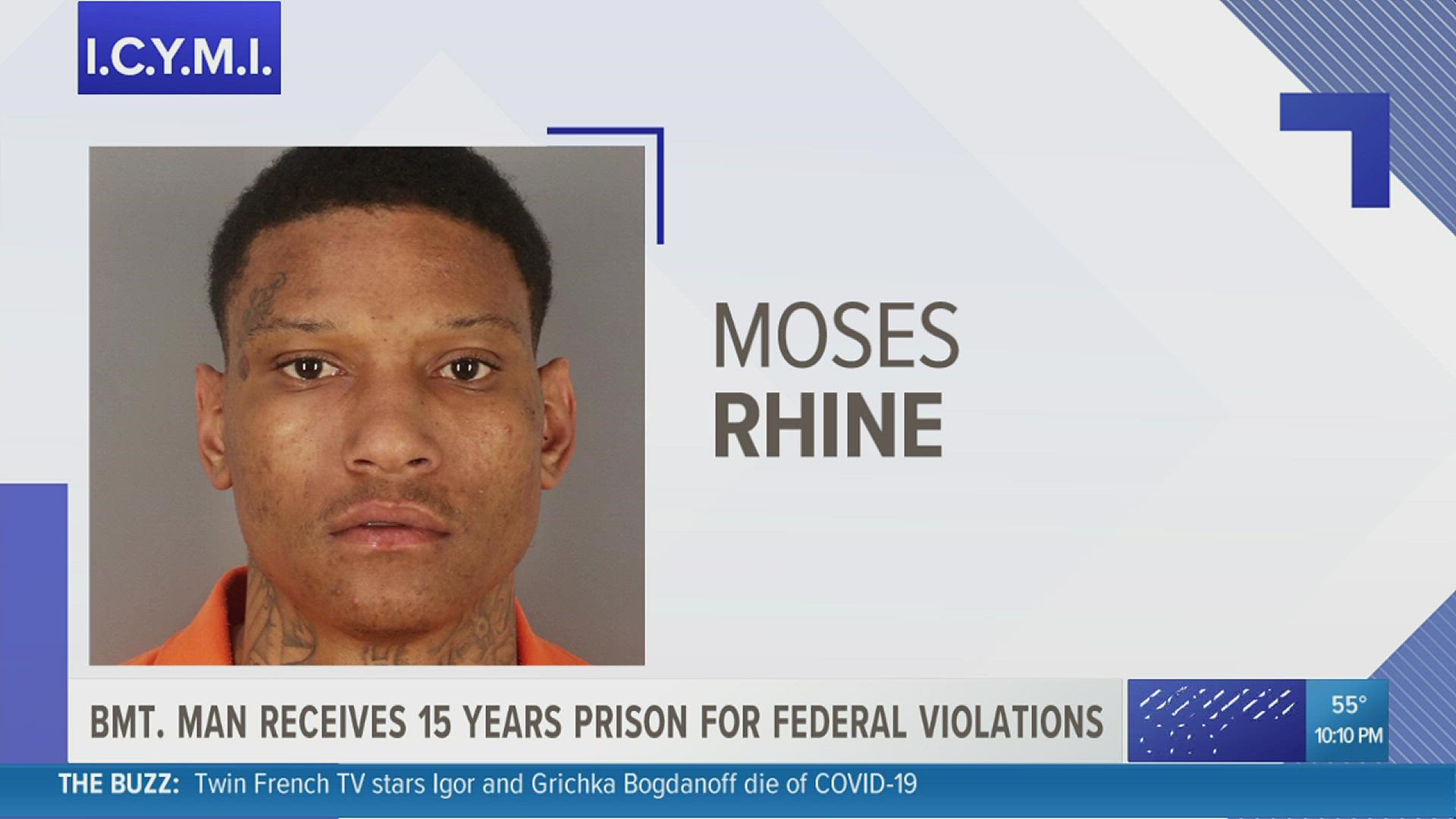 Prosecutors say the robberies happened at five Southeast Texas convenience stores last year.