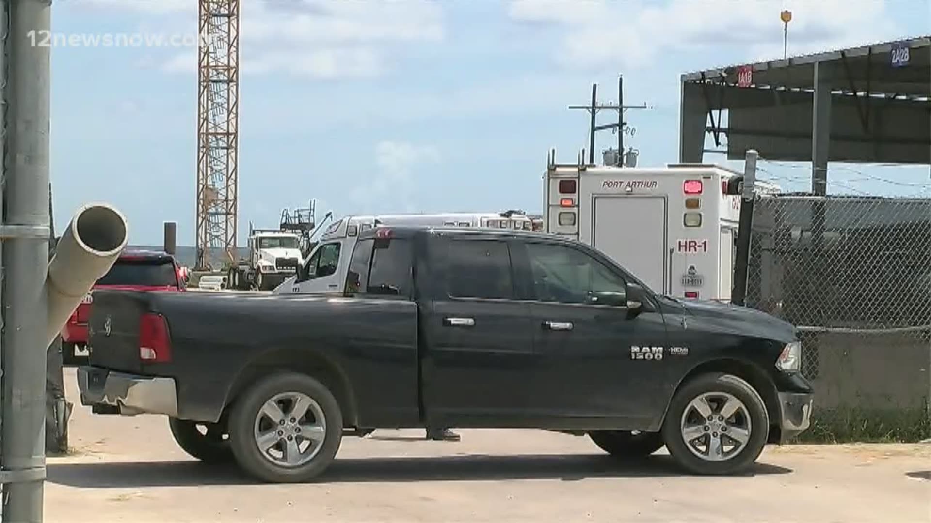 Port Arthur Police investigating how a man died today at a marine services company