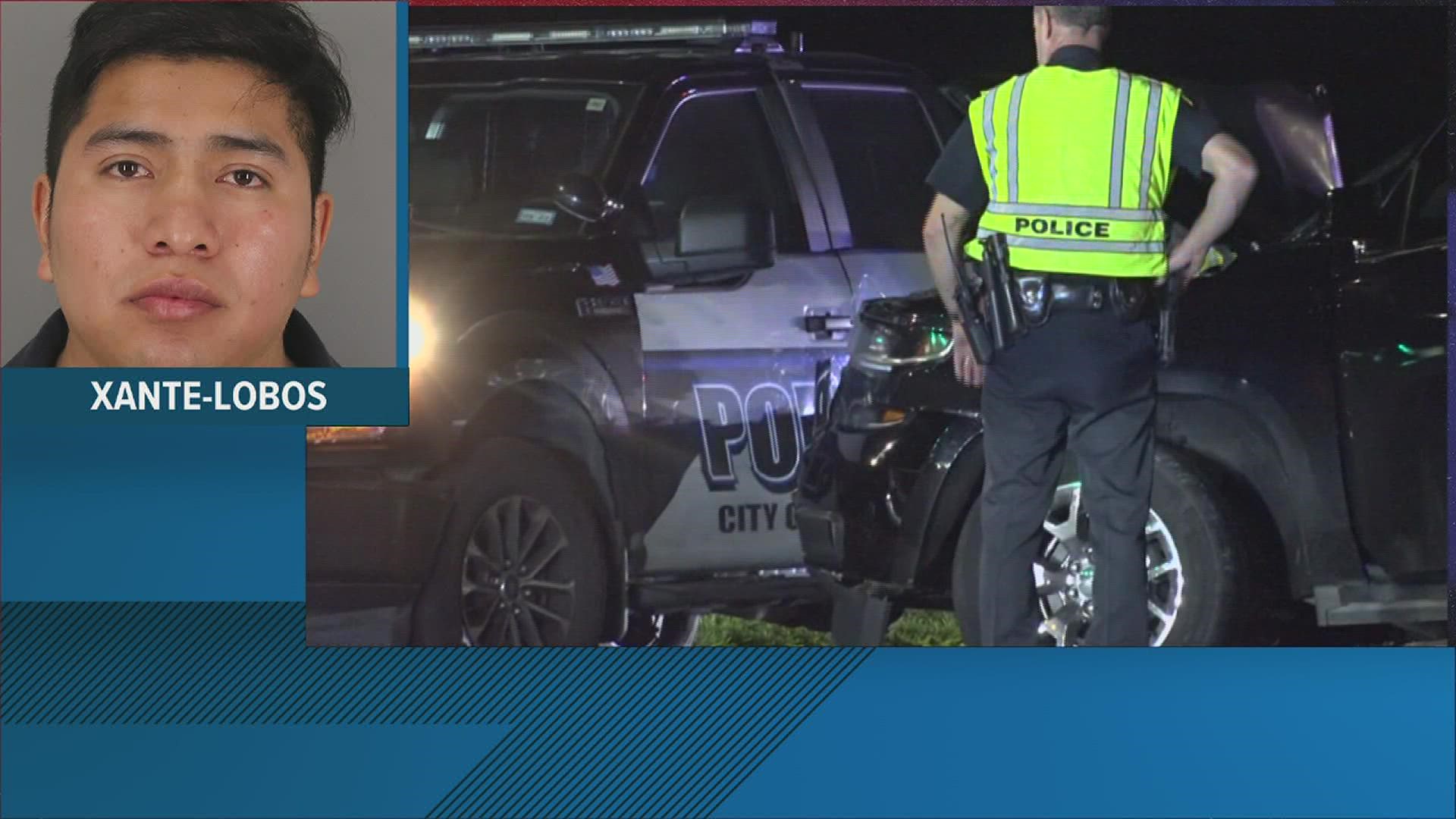 A man is facing DWI charges after rear-ending a Beaumont Police cruiser late Tuesday night.