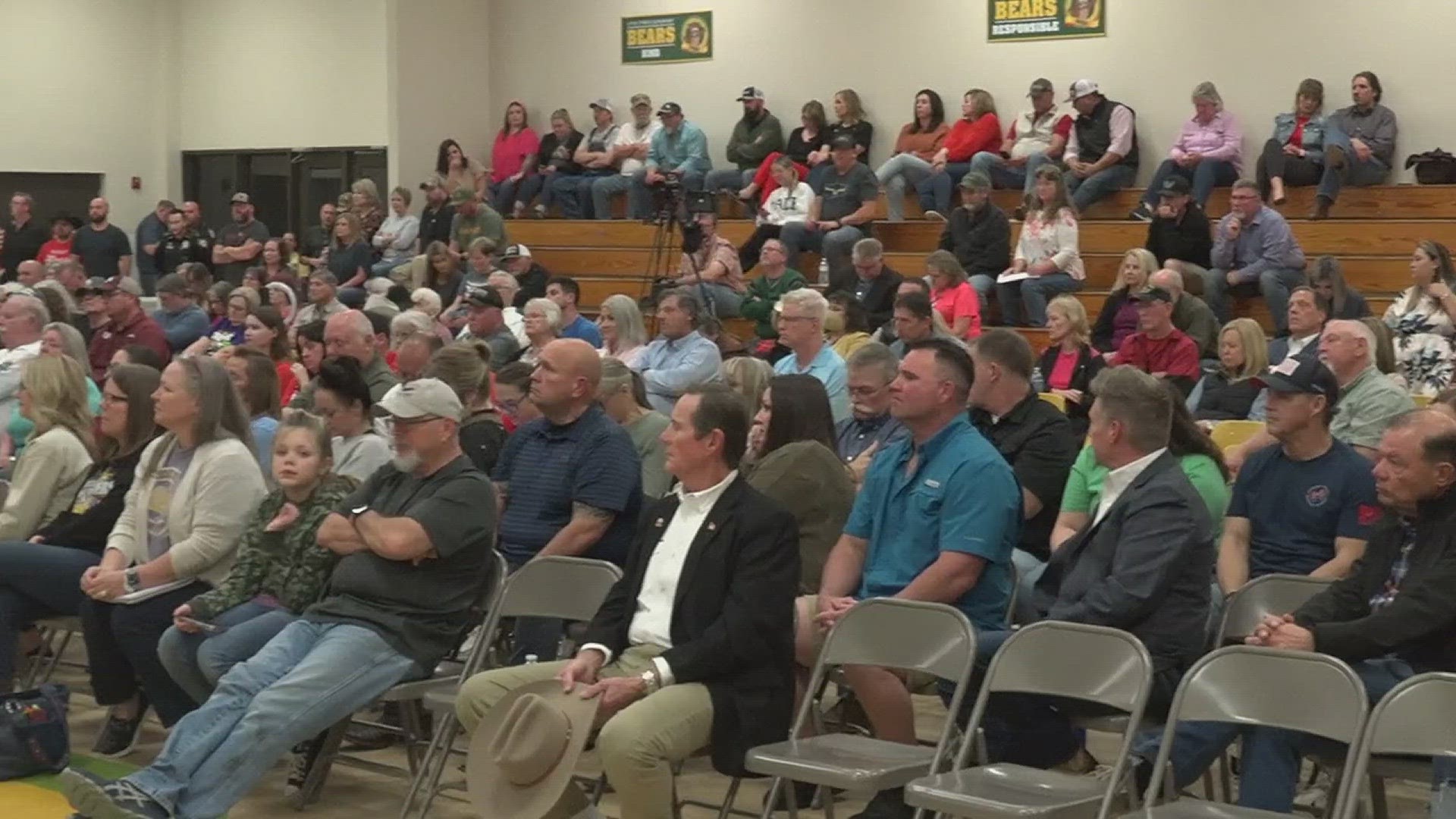 The debate was held at Little Cypress Elementary School and each candidate addressed concerns from the community.