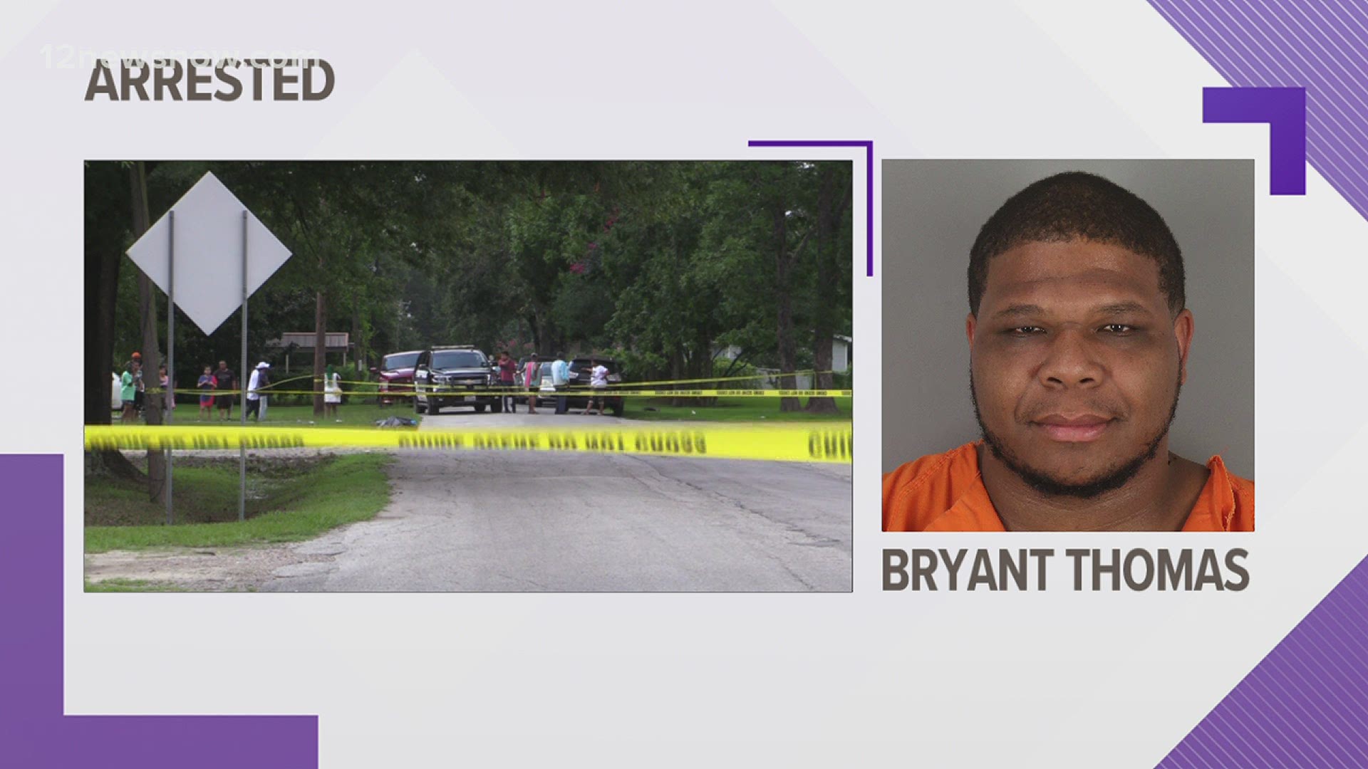 Police arrested Bryant Keith Thomas, 36, of Beaumont, and are charging him with the shooting death of Herbert Bendy III, 47, of Beaumont according to a news release