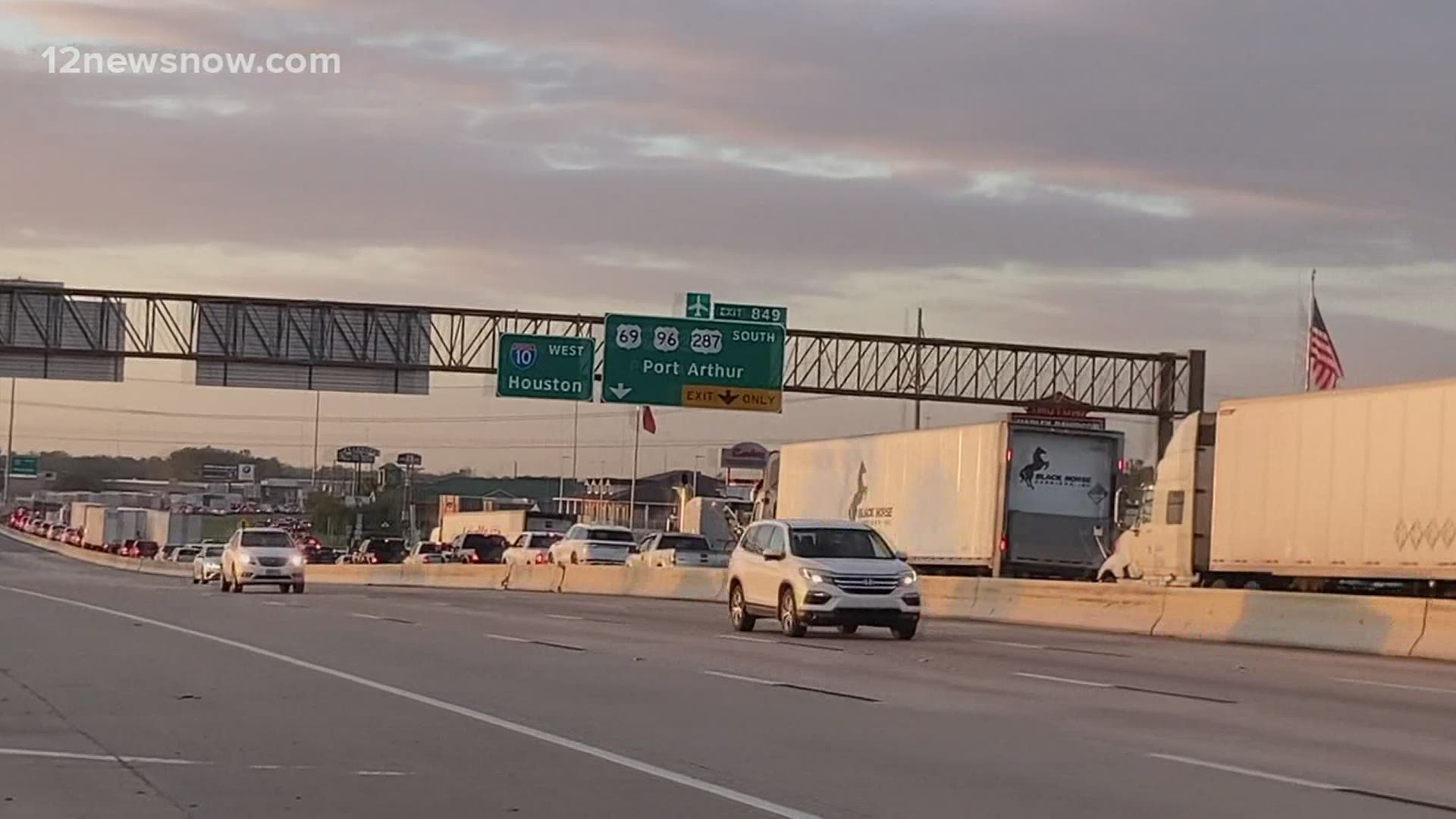 Traffic was backed up for hours along westbound Interstate 10. No one else was hurt.