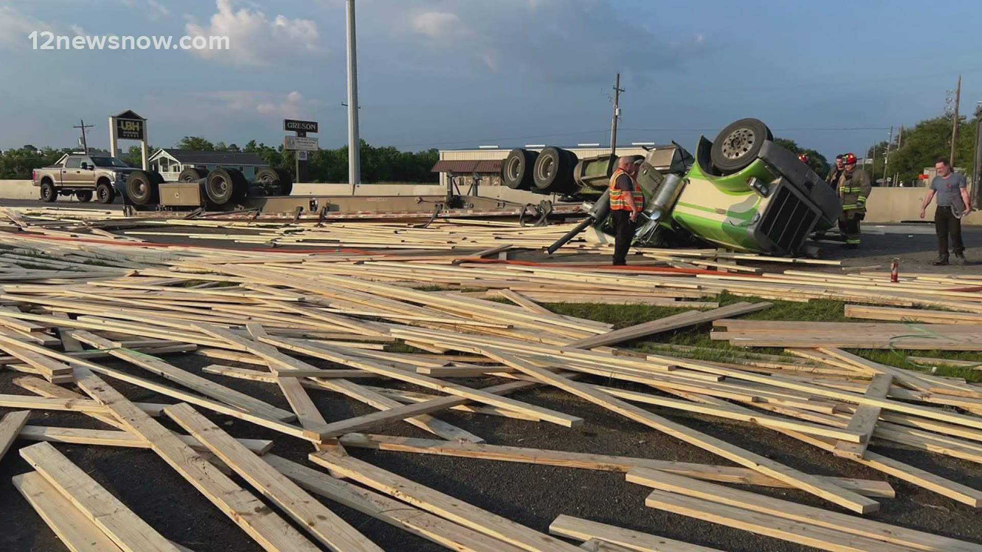 Crews were still cleaning up the area as of 10 p.m. Wednesday night.