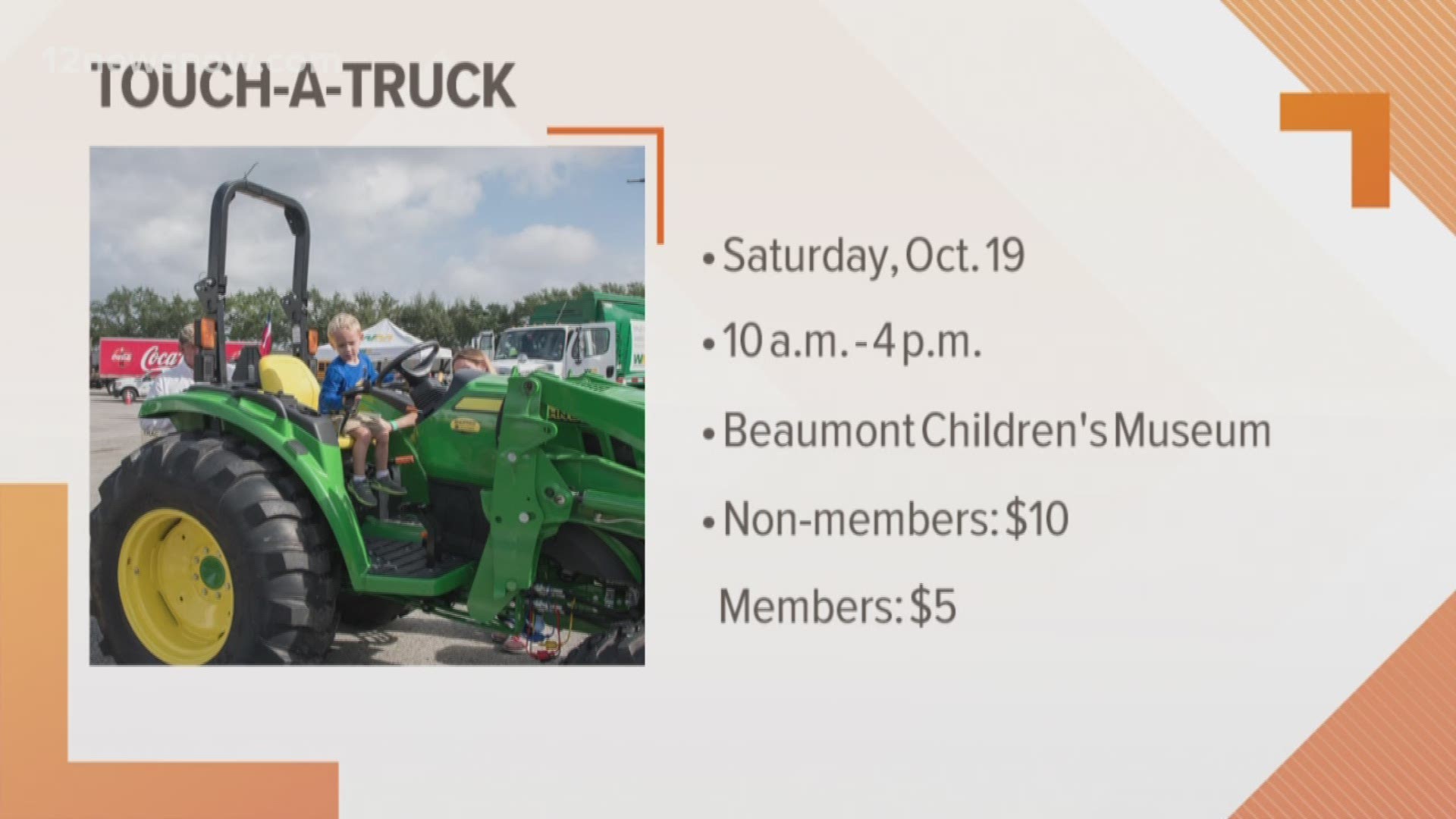 The Beaumont Children's Museum is hosting its 9th annual Touch-A-Truck fundraiser.