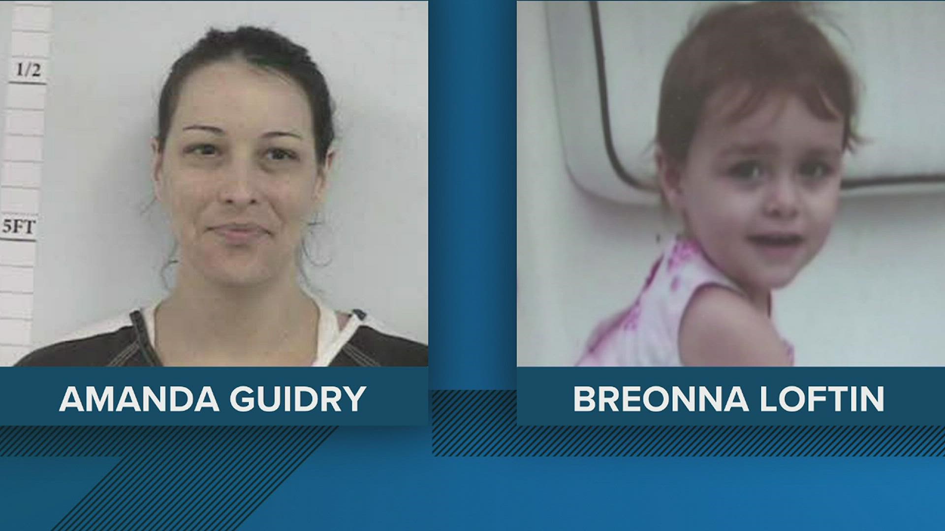 Amanda Guidry was found guilty on August 26 in the 2011 death of her daughter.