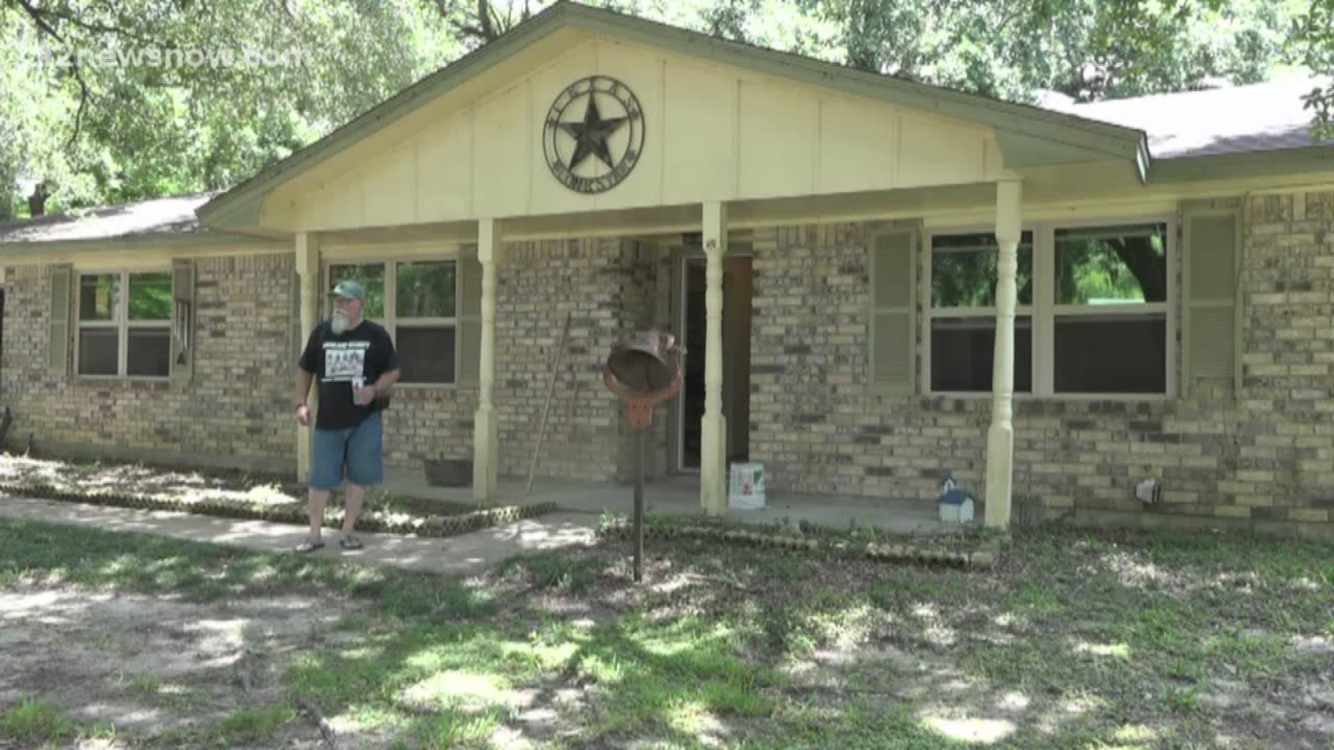 12News first spoke with Randall Allen last August. A year later, he's still living in a FEMA trailer while repairs are being made to his home.