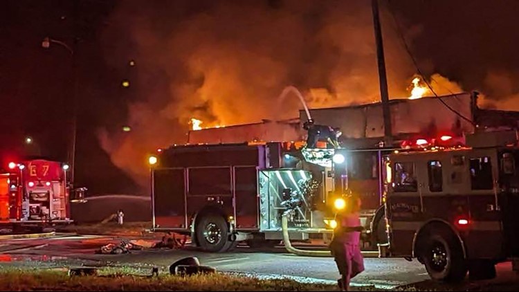 Beaumont firefighters battle blaze at former electrical warehouse