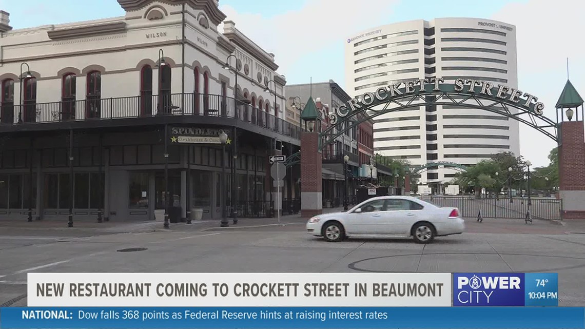 New restaurant coming to Crockett Street in downtown Beaumont