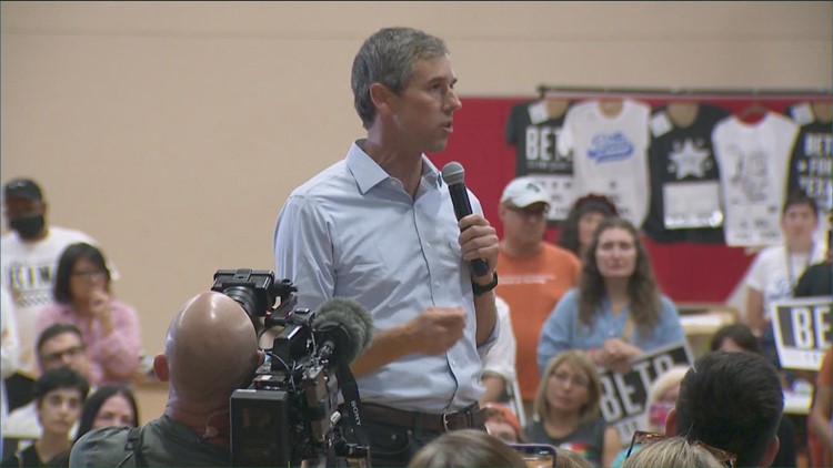 Texas gubernatorial candidate Beto O'Rourke rallied in Austin