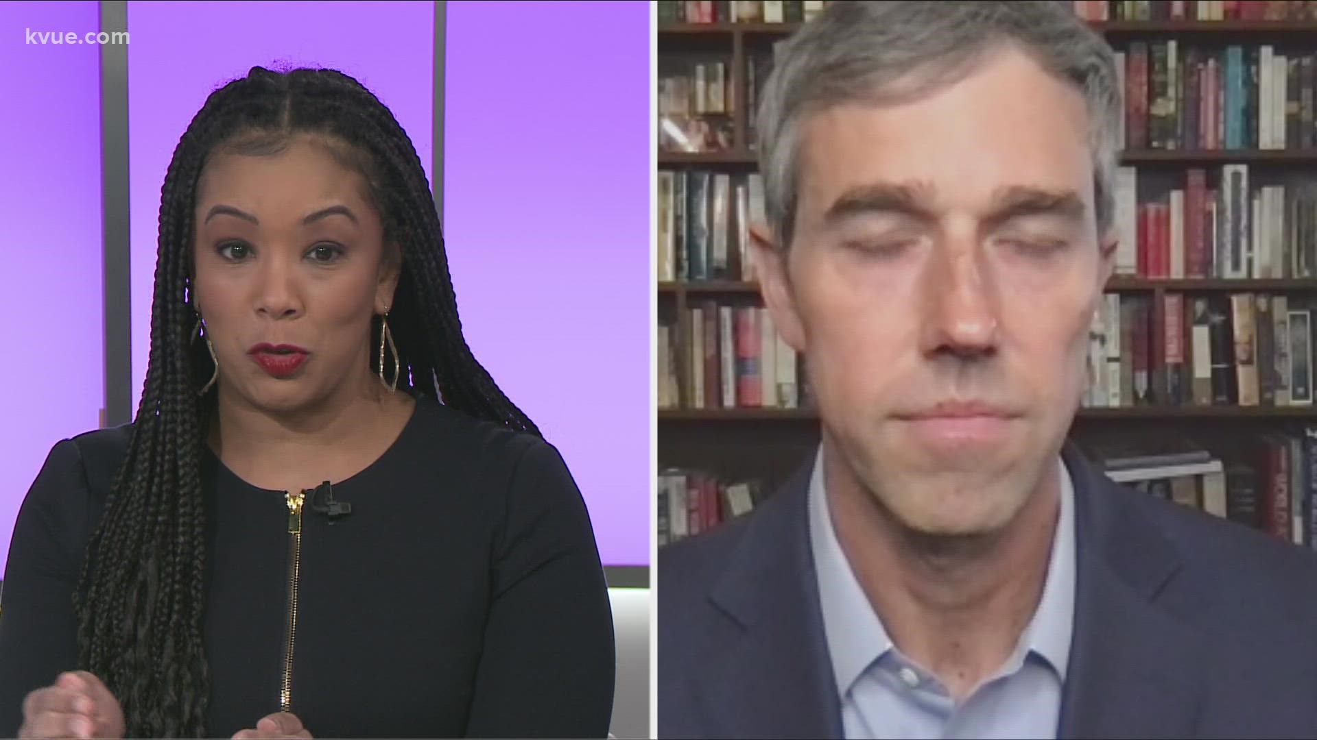 O'Rourke joined KVUE on Monday after announcing his 12-day drive across Texas visiting towns to highlight the one-year anniversary of the state's grid failure.