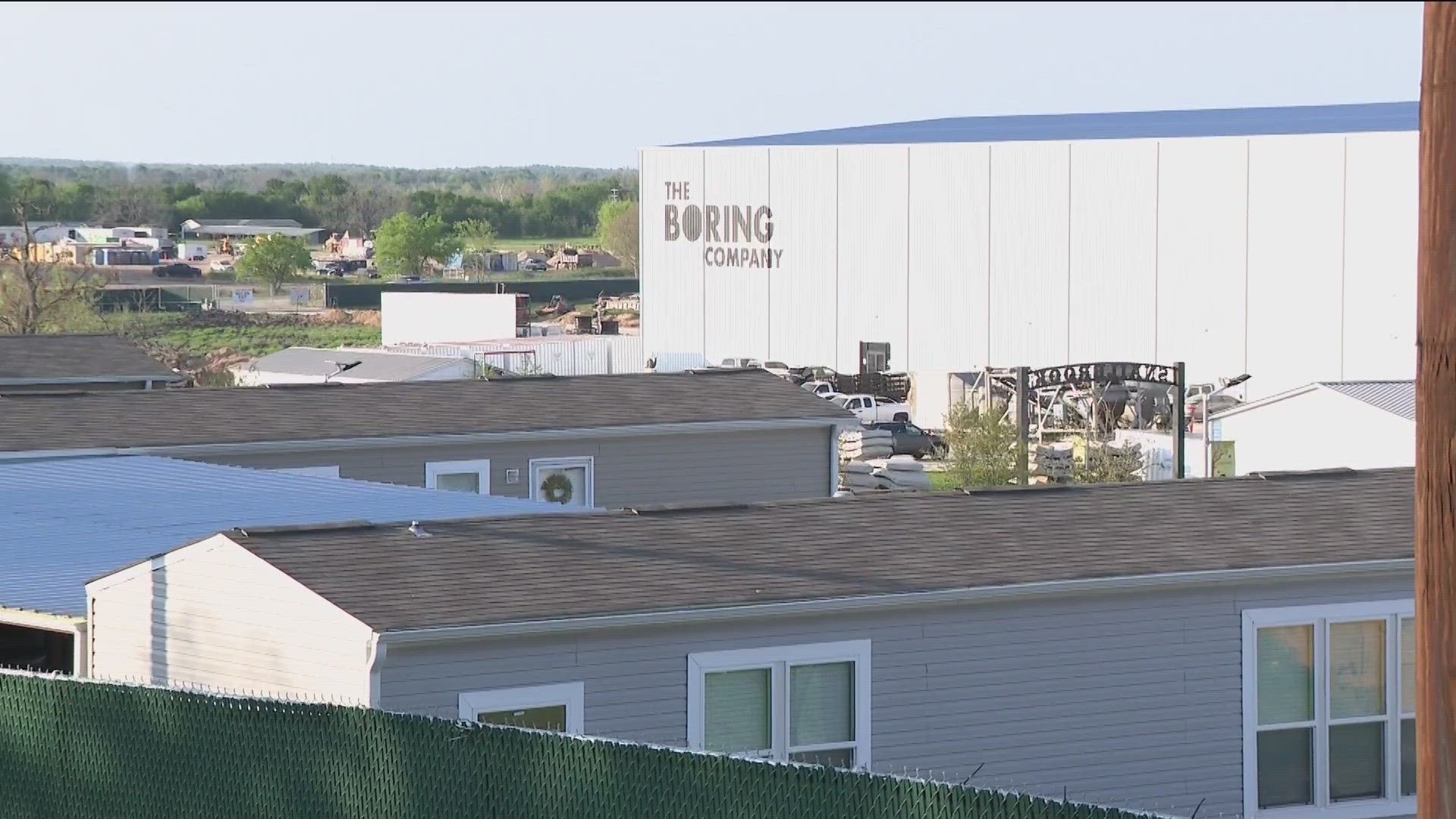 Snailbrook will be located next to SpaceX and Boring Company facilities. People are already living in modular homes on the site.
