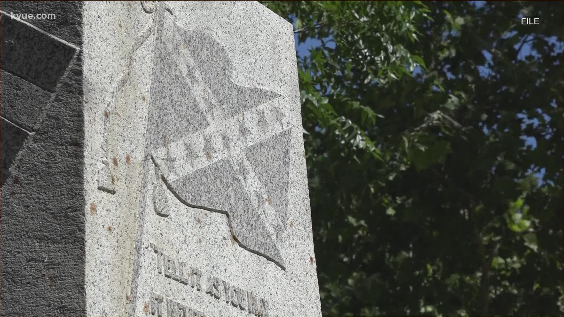 A Confederate monument is no longer at the Caldwell County Courthouse.