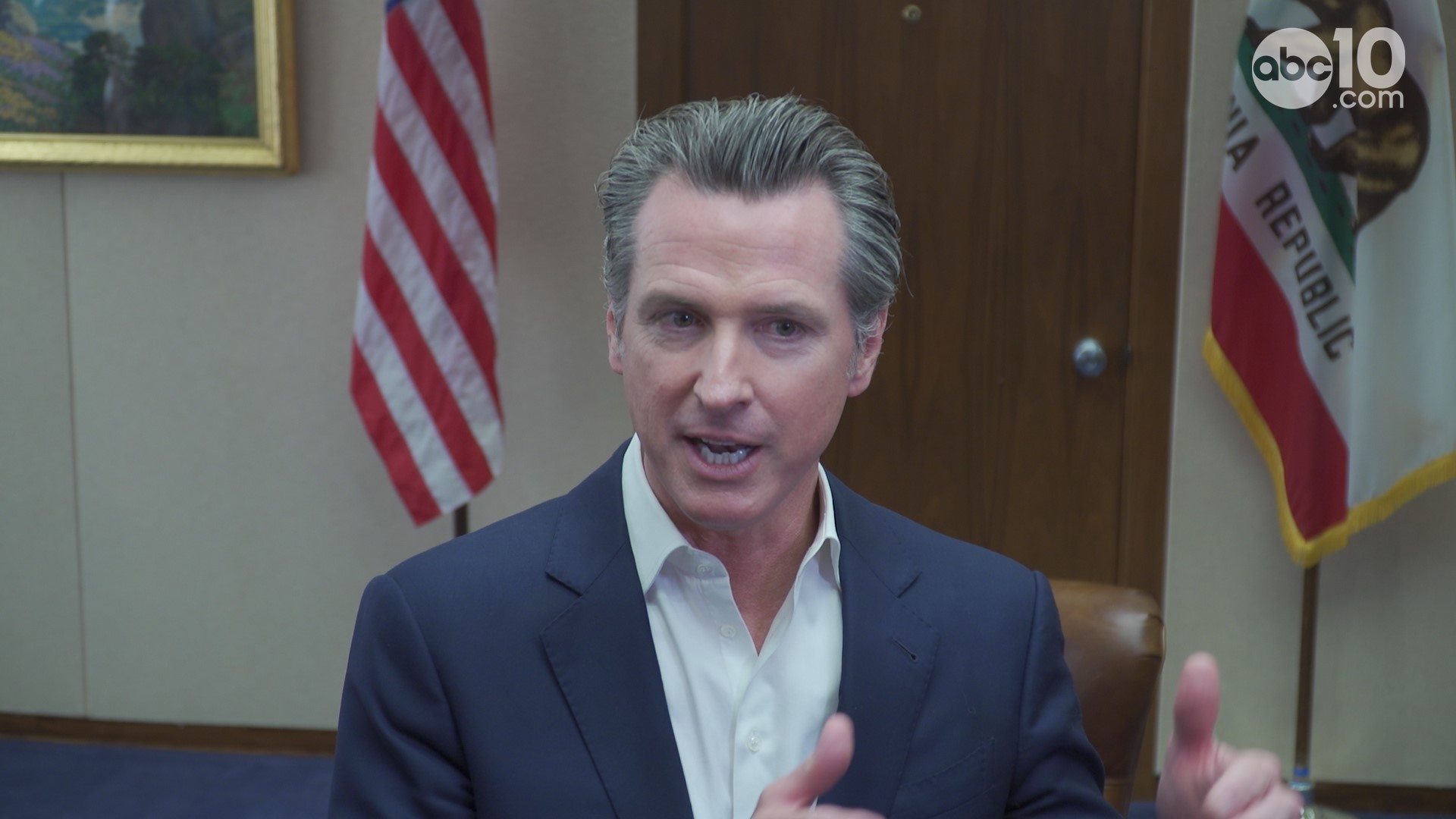 Governor Gavin Newsom answered questions about the status of bills in California, his thoughts on PG&E and the power shutoffs, and housing costs in the state.
