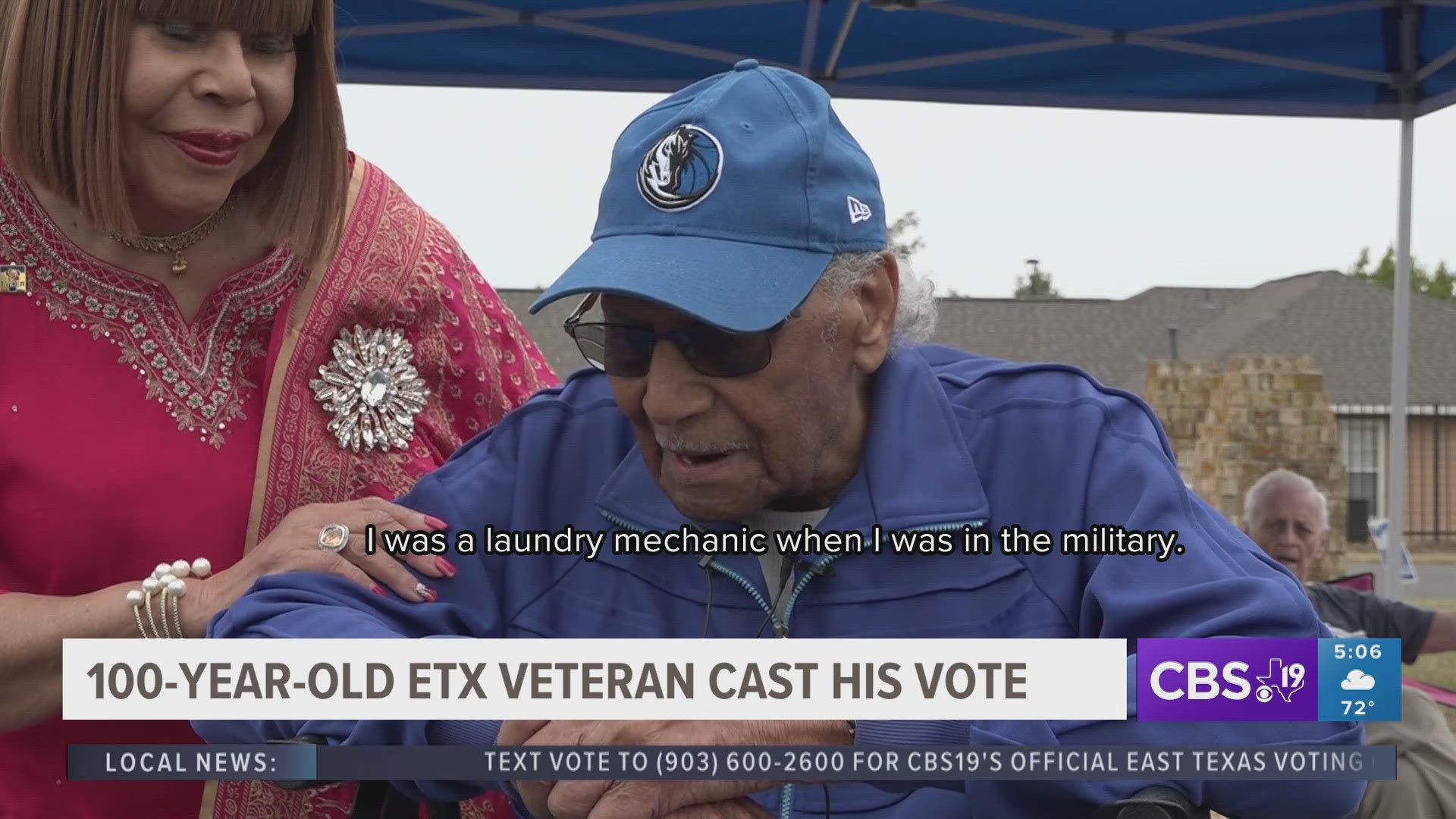 Caldwell has voted since he turned 18 years old, when he voted in the 1942 midterm elections. He previously served in the military as a laundry mechanic during WWII.