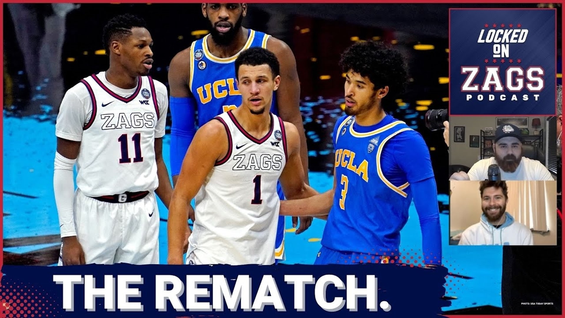 The Gonzaga Bulldogs and UCLA Bruins will meet once again in the NCAA Tournament, a rematch of 2006 with Adam Morrison's tears and a rematch of 2021 when Jalen Suggs